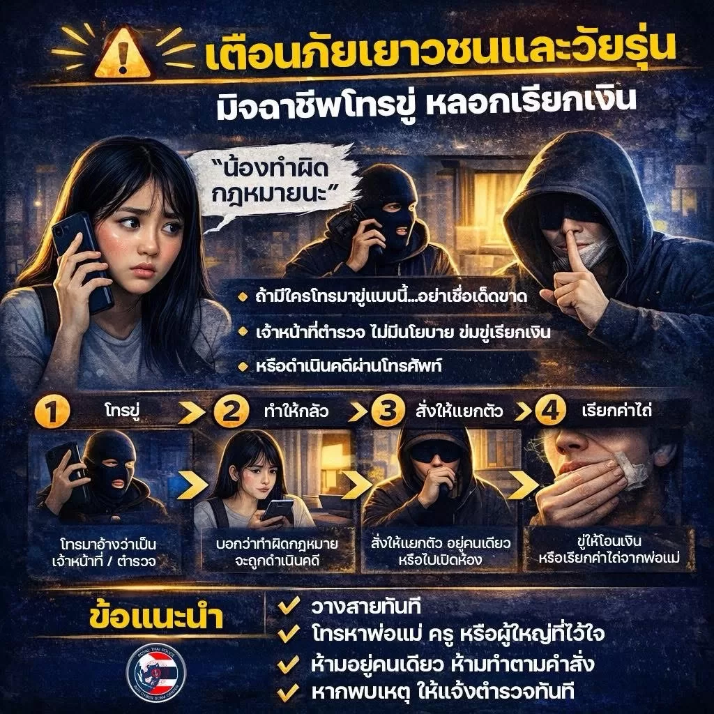 ⚠️ เตือนภัยวัยเรียน | เด็กถูกเรียกค่าไถ่